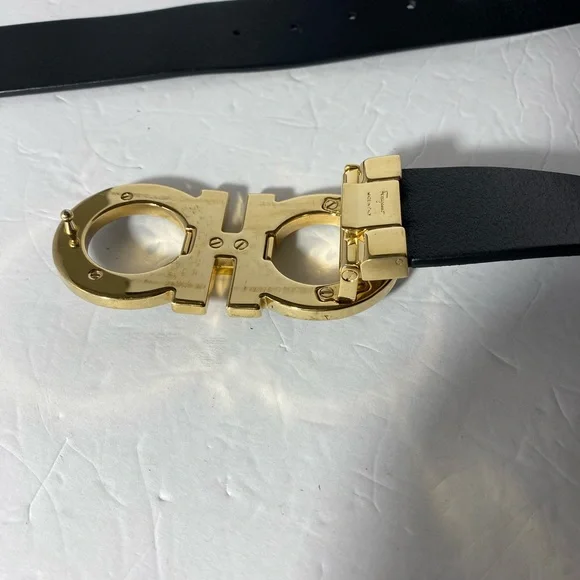 Salvatore Ferragamo Adjustable Oversized Buckle Belt